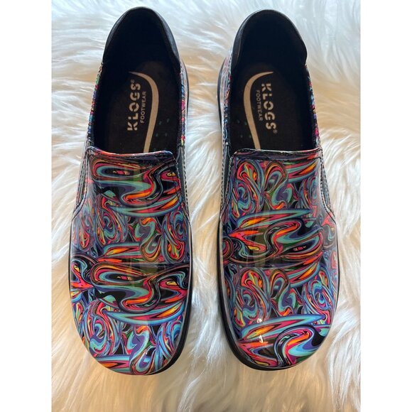 Klogs Footwear Moxy 7.5W Slip-On Nurse Comfort Leather Work Multicolor NWOT - Picture 7 of 9